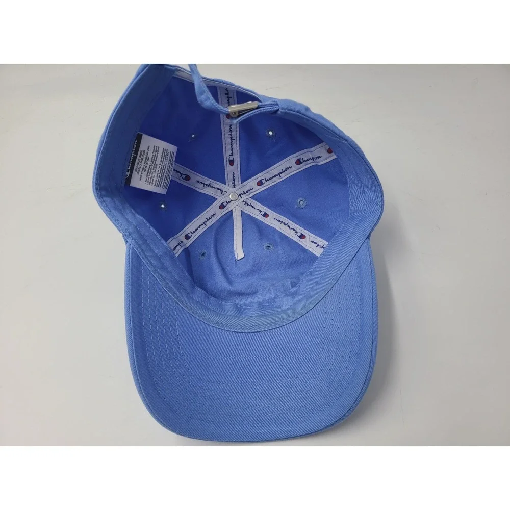 Women Champion Brand Strapback Adjustable Hat Cap Cotton Casual Sport Blue White